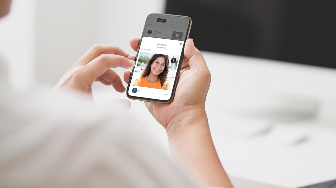 Somfy 1871229 – Video-Türsprechanlage V350 WLAN | Vernetzte Gegensprechanlage | 7-Zoll-Bildschirm |