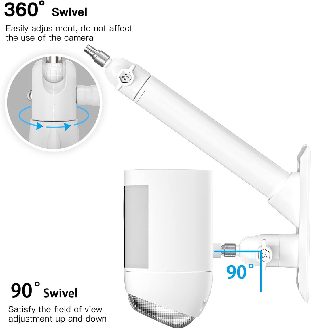 HOLACA 2 in 1 Halterung für Ring Solarpanel, Spotlight Cam/Pro und Stick Up Cam Battery Zubehör zur