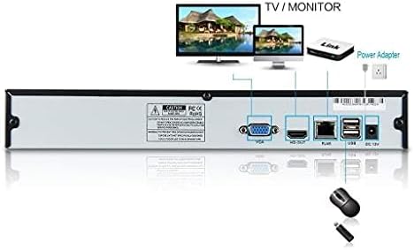 Seculink 16-Channel 4K/8MP Cloud NVR Netzwerk-Videorekorder 3840x2160P H.265 Compression P2P-Fernbed