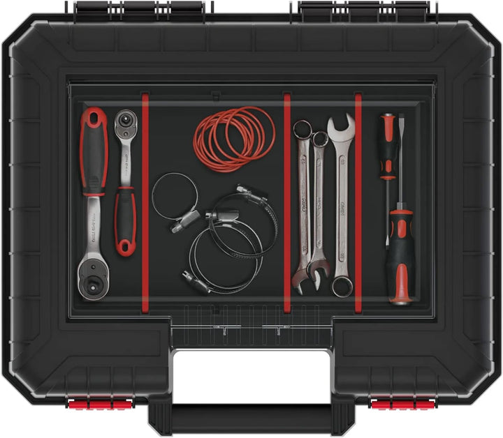 Kistenberg Maschinenkoffer Werkzeugkasten Werkzeugkiste für Elektrowerkzeuge Toolbox (inklusive Halt