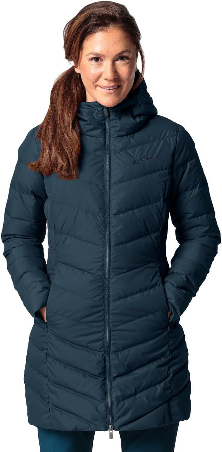 VAUDE Damen Annecy Daunenjacke 44 dark sea uni, 44 dark sea uni