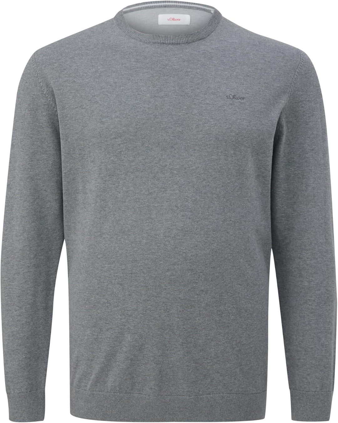 s.Oliver Pullover mit Crew Neck Herren XXL Grau, XXL Grau