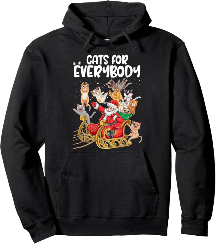 Katzen Weihnachten Geschenk Lustiger Katzen Spruch Katze Pullover Hoodie