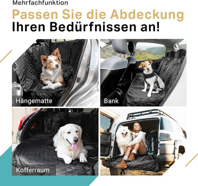 PETPROVED Hundedecke Auto Rückbank Autodecke Autoschondecke Hund Rücksitz Autoschutzdecke Rückbanksc