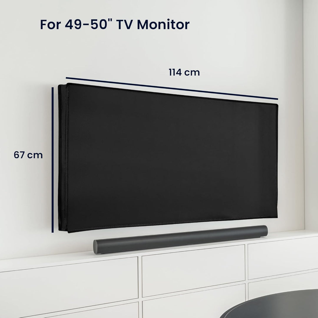 kwmobile 49-50" TV Hülle - Fernseher Bildschirmschutz Abdeckung - TV Bildschirm Staubschutzhülle - S