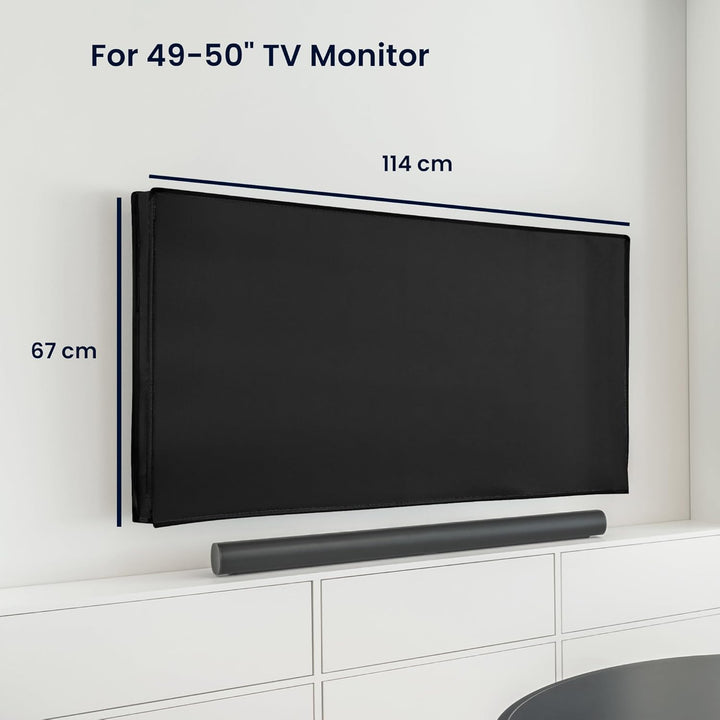 kwmobile 49-50" TV Hülle - Fernseher Bildschirmschutz Abdeckung - TV Bildschirm Staubschutzhülle - S