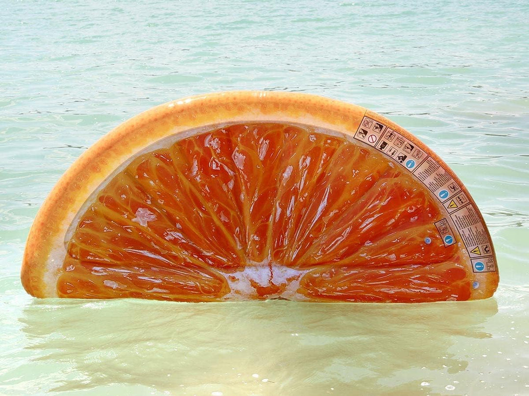 Intex 58763 Luftmatratze aufblasbar "Orange Slice" 178 x 85 cm