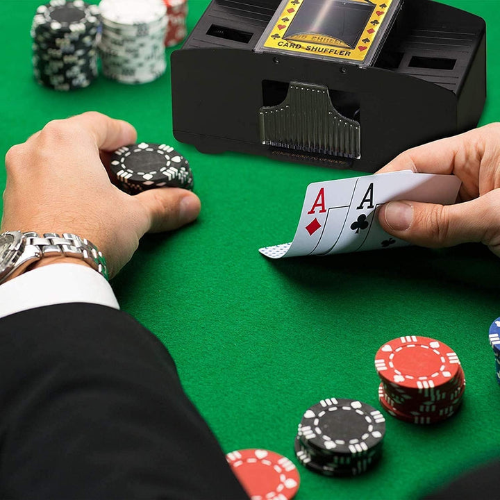 Automatischer Kartenmischer, Spielkartenmischmaschine, USB/batteriebetriebenes Werkzeug für
