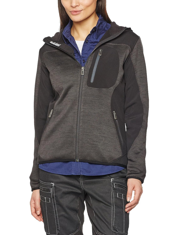 Blaklader 49312117 DAMEN-STRICKJACKE, Dunkelgrau / Schwarz, grootte XXXL 3XL Dunkelgrau/Schwarz, 3XL