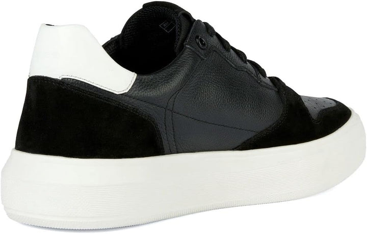 Geox Herren U Keilan D Sneaker 40 EU Black White, 40 EU Black White