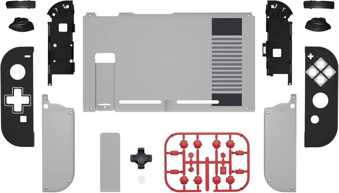 eXtremeRate Custom Gehäuse Hülle für Nintendo Switch Joycon/Konsole, D-Pad Version Joycon Case & Tas