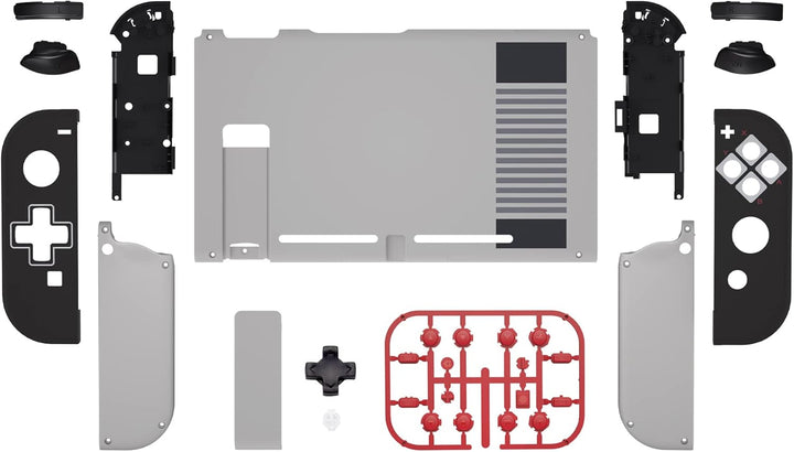 eXtremeRate Custom Gehäuse Hülle für Nintendo Switch Joycon/Konsole, D-Pad Version Joycon Case & Tas