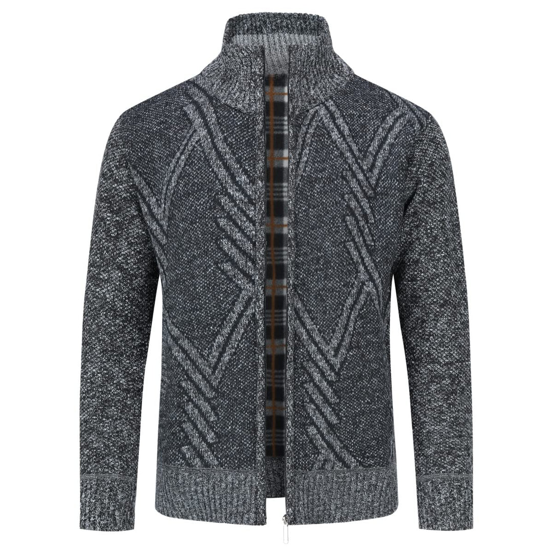 Herren Strickjacke Festival Cardigan Warm Trachtenjacke Mode Schlichter Pullover Langarm Sweatjacke