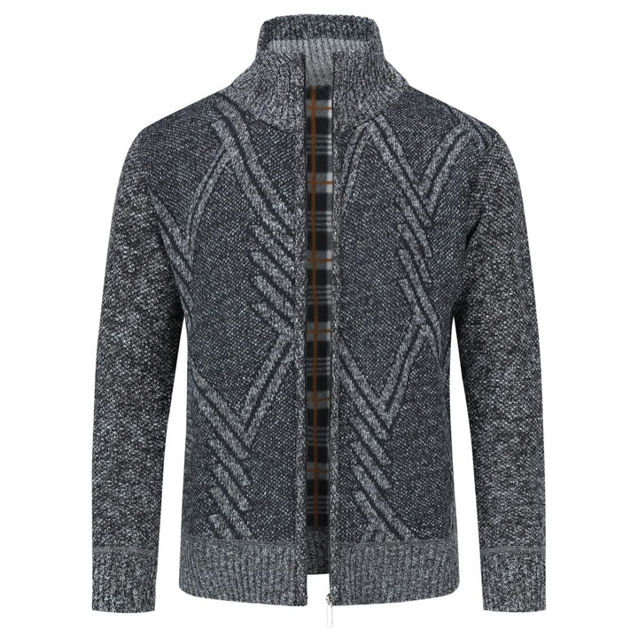 Herren Strickjacke Festival Cardigan Warm Trachtenjacke Mode Schlichter Pullover Langarm Sweatjacke