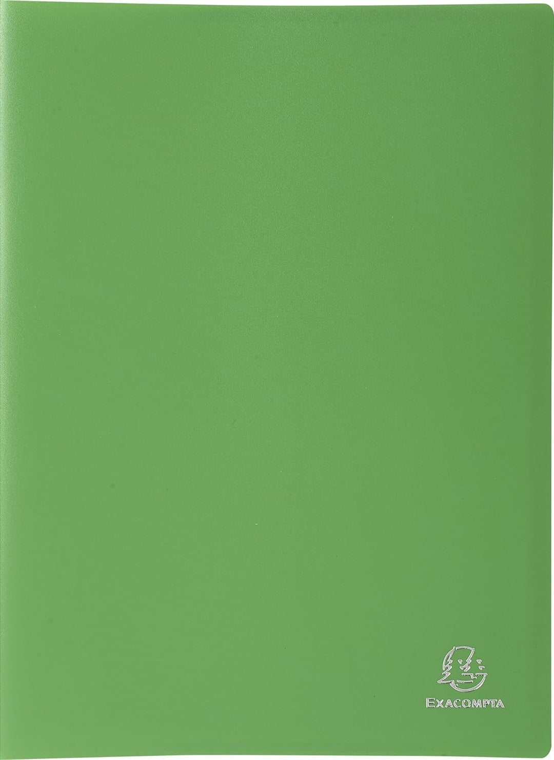Exacompta 8590E 8er Pack Premium Sichtmappe OPAK aus blickdichtem Kunststoff DIN A4 mit 90 Klarsicht
