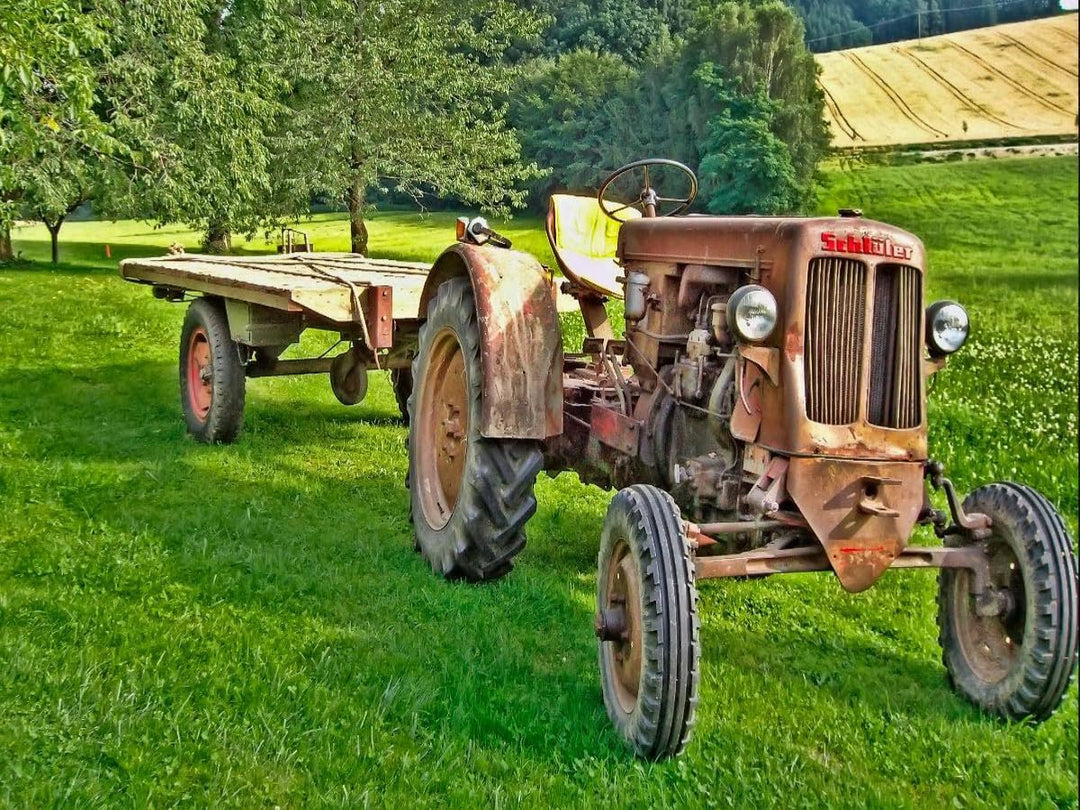 CALVENDO Puzzle Traktoren - Game Over 1000 Teile Lege-Grösse 64 x 48 cm Foto-Puzzle Bild von Peter R