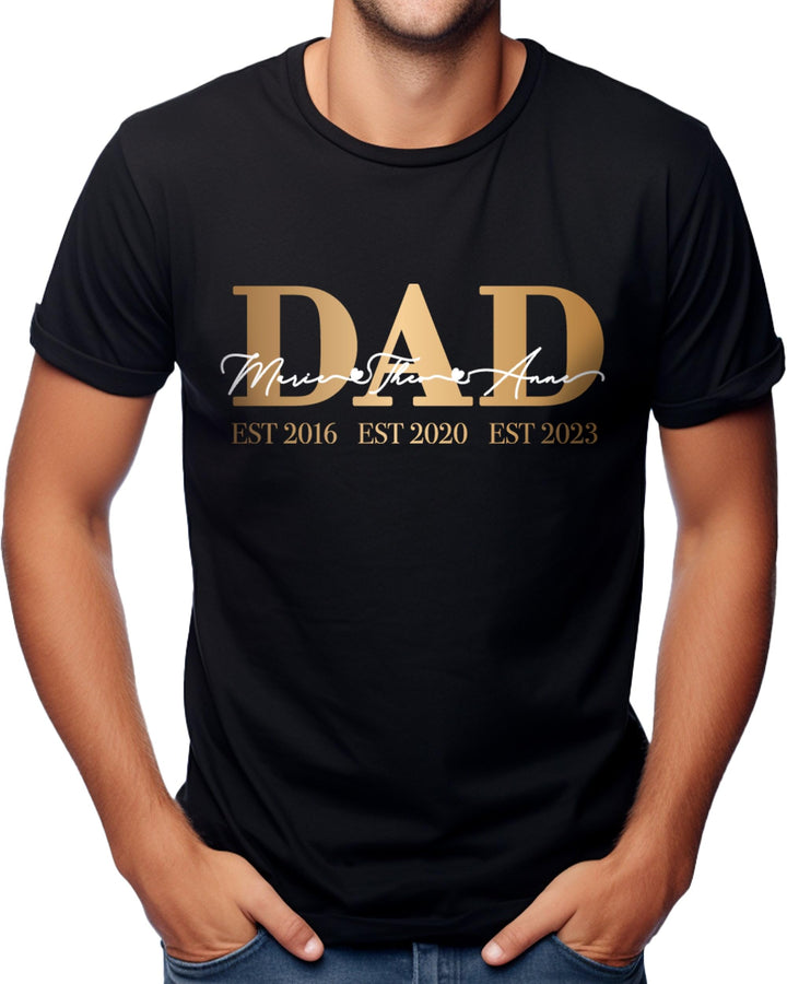 MAMAHUHU Personalisierte Bio T-Shirts Pullover für Familien Mama Papa Kinder Oma Opa, handbedruckt m