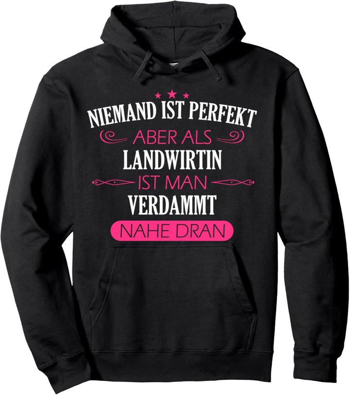 Landwirtin Bäuerin Landwirt Bauer Spruch Pullover Hoodie
