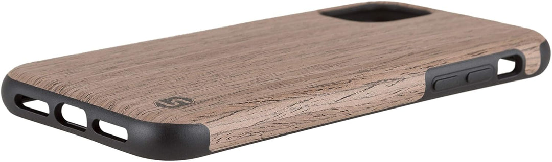 Sebastian Sturm Handyhülle „Maxi | Cover aus echtem Edel-Holz Black Walnut in Einer TPU-Hülle | Geei