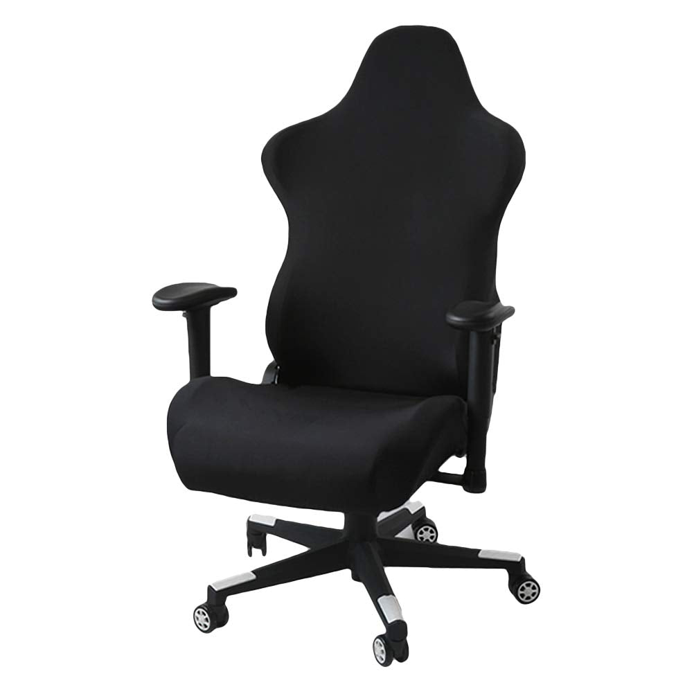 Schwarze Dehnbare Gaming-Stuhlbezüge Schonbezüge, ergonomische Büro-Computerspielstuhl-Schonbezüge f