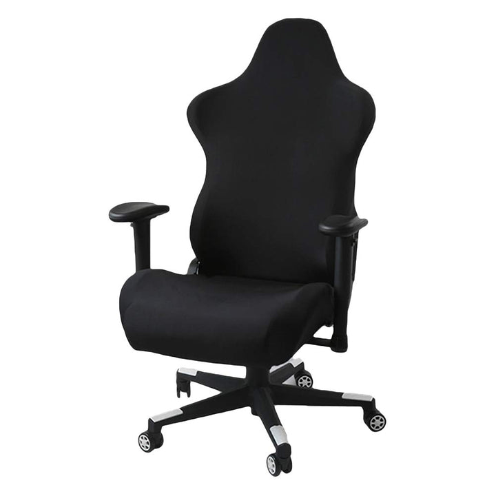 Schwarze Dehnbare Gaming-Stuhlbezüge Schonbezüge, ergonomische Büro-Computerspielstuhl-Schonbezüge f