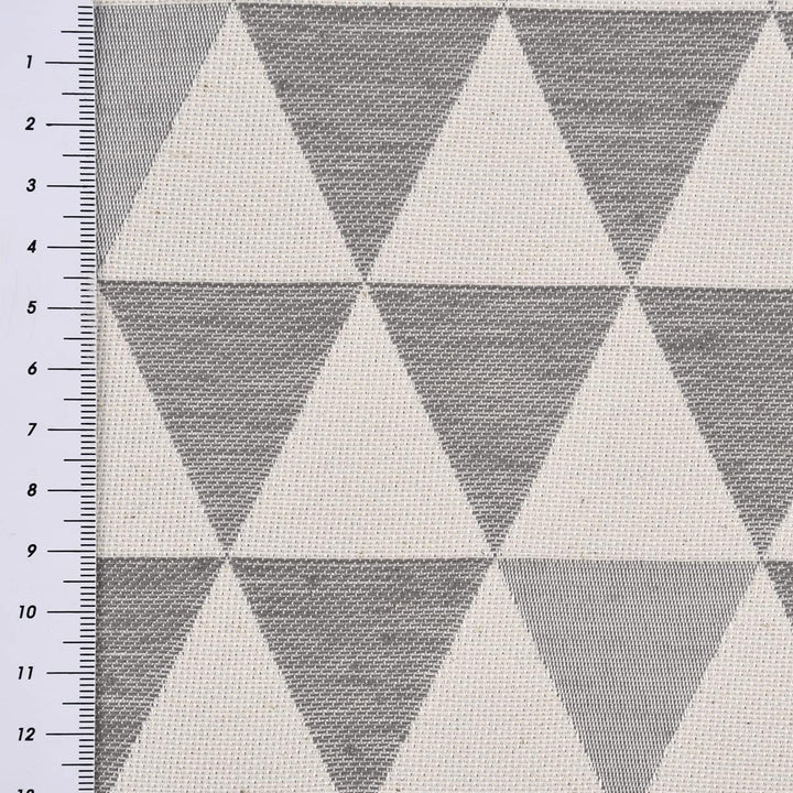 SCHÖNER LEBEN. Zugluftstopper Triangel Retro Scandi grau Hellbeige, Auswahl:110cm Länge ca. 110x15x1