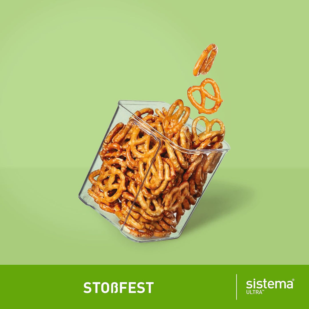 Sistema Ultra Tritan luftdichtes Frischhaltedosen-Set für die Küche und Vorratskammer | 3 Vorratsdos