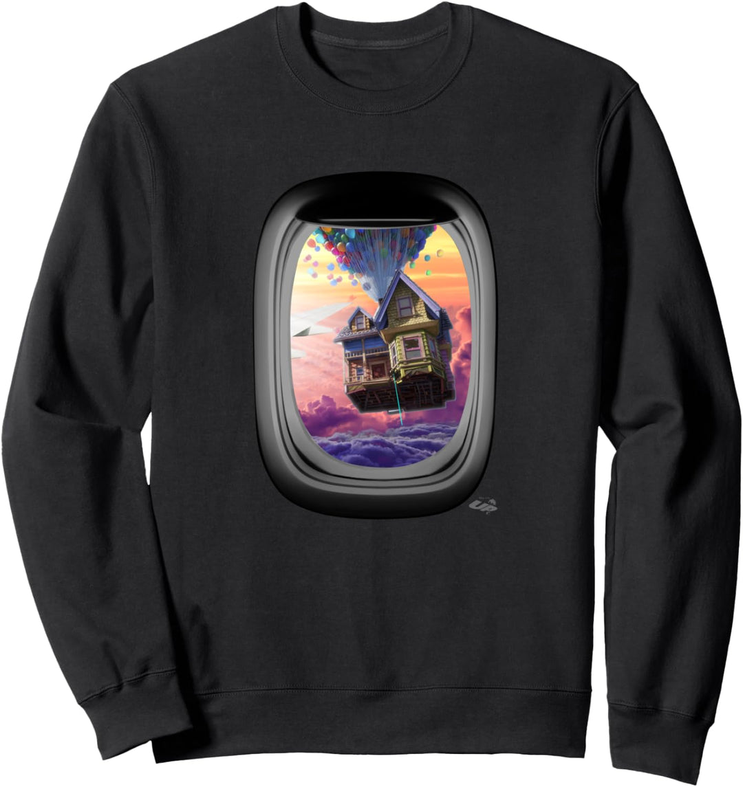 Disney Pixar Up House Balloons Window View Sweatshirt