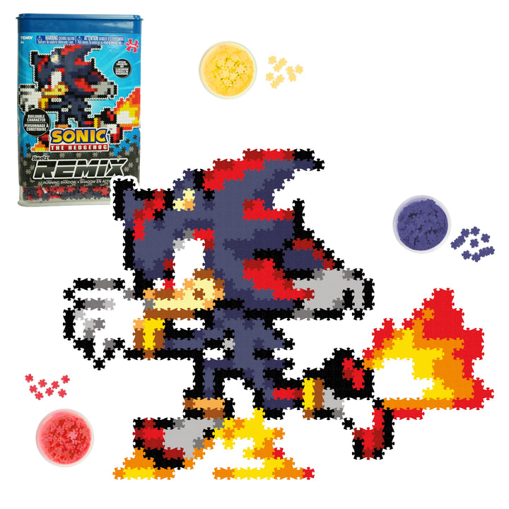TOMY Jixelz® Remix Sonic The Hedgehog Bastelset - Running Shadow - 700+ Teile