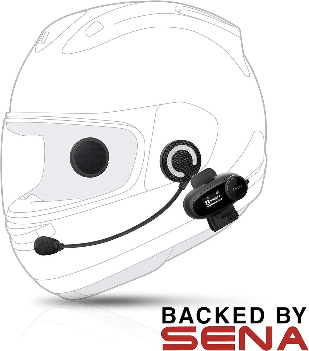 Sena Parani M10 Motorrad Bluetooth Headset Kommunikationssystem/Variante mit kabelgebundenem Mikrofo