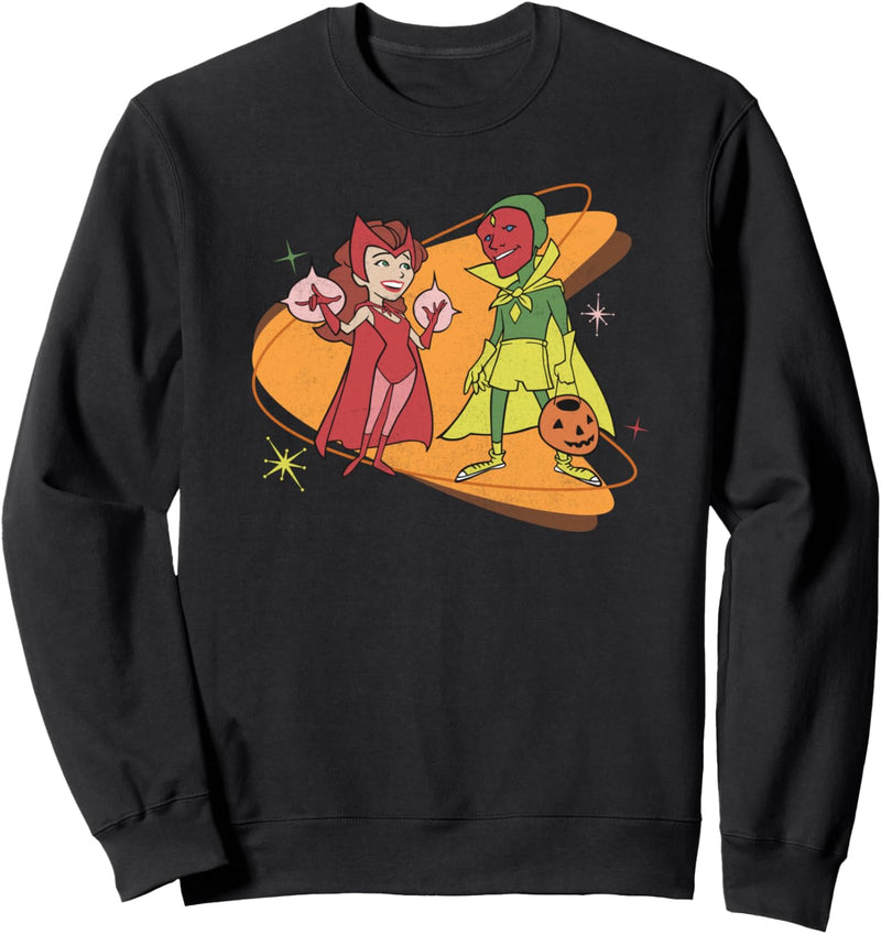 Marvel WandaVision Scarlet Witch & Vision Retro 50s Sweatshirt