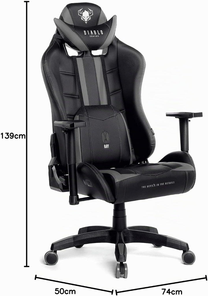 Diablo X-Ray Gaming Stuhl Bürostuhl Gamer Chair Schreibtischstuhl 4D Armlehnen Ergonomisches Design