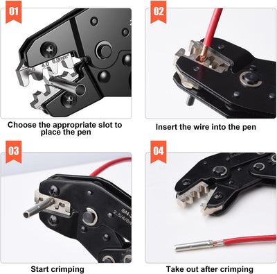 Solar Crimpzange, Preciva Solarstecker Crimpzange für 2.5/4.0/6.0mm² Solarpanel PV Kabel