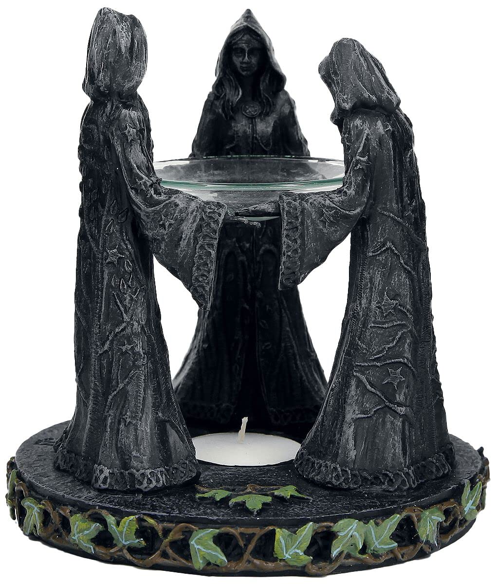 Nemesis Now magischer Duftlampe, rund, 16 cm, Grau, Kunstharz, Einheitsgrösse