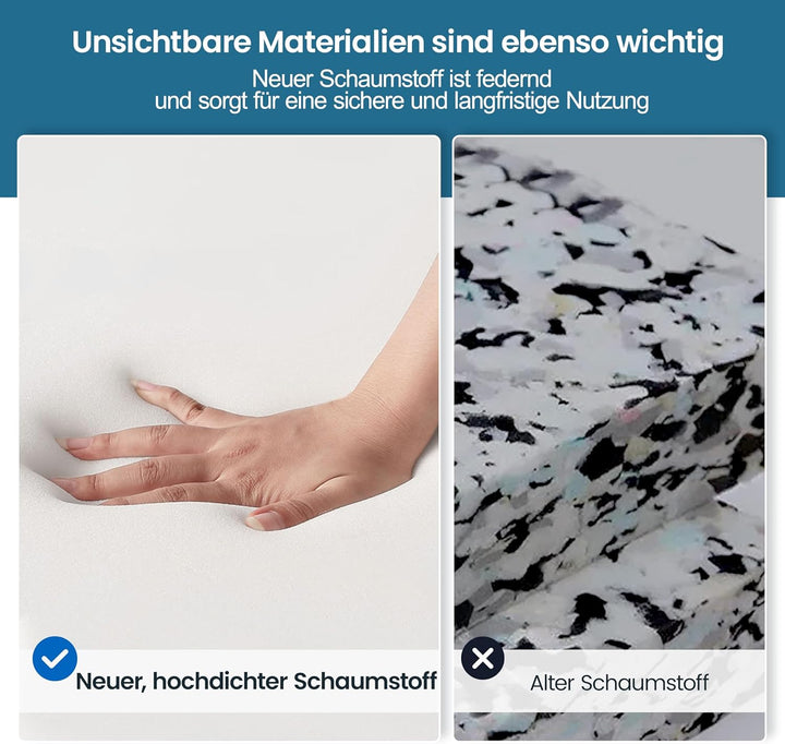 Yaheetech Bürostuhl Ergonomisch, Schreibtischstuhl mit Hochklappbaren Armlehnen, Drehstuhl mit Rücke