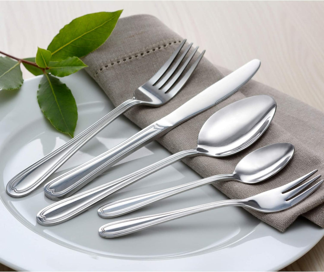 GRÄWE Besteckset für 12 Personen aus Edelstahl, Geschirrset, 68-teilig Set, nickelfrei, rostfrei, ha