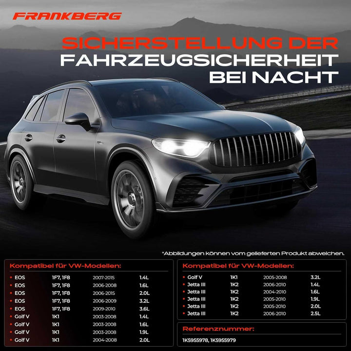 2x Teleskopdüse Hubzylinder Scheinwerfer Links Rechts für E-O-S 1F7 1F8 Golf V 1K1 Golf V Variant 1K