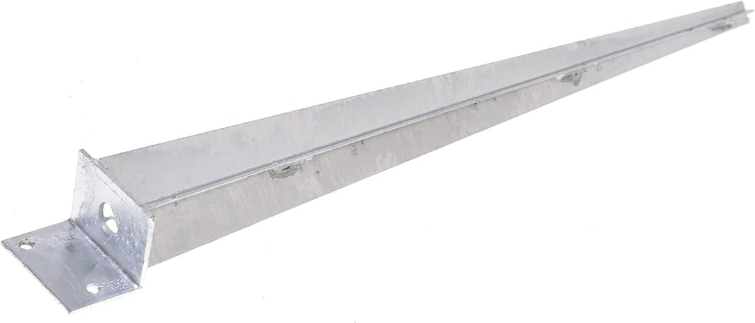 Aqbau® Einschlag-Bodenhülse L 40 x 500 Pfostenträger Einschlaghülse Einschlagbodenhülse feuerverzink