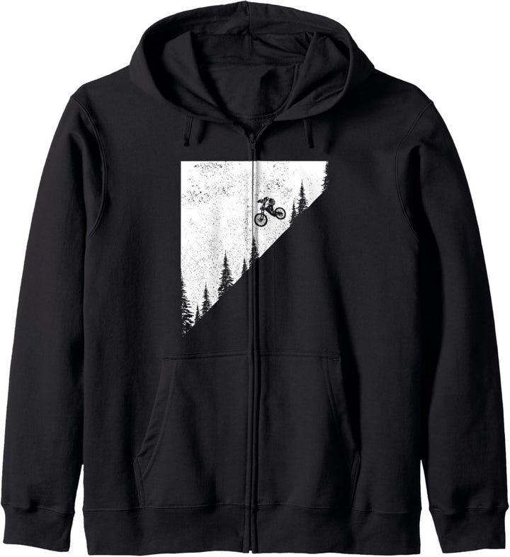 Mountainbike Downhill MTB Vintage Mountainbike Biking Kapuzenjacke