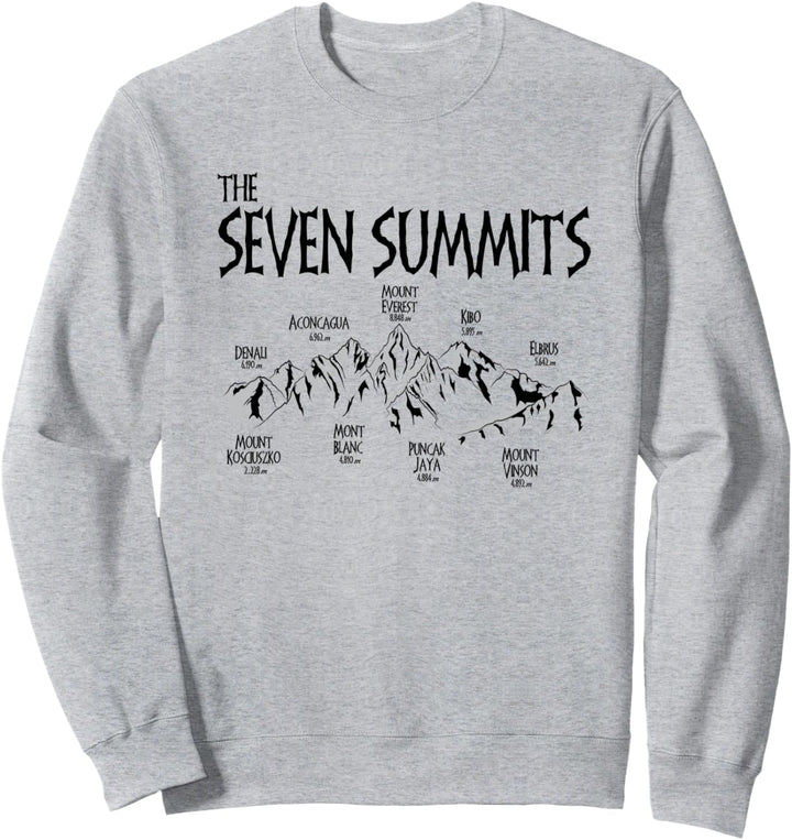 The Seven Summits - Mount Everest Mont Blanc Bergsteiger Fan Sweatshirt