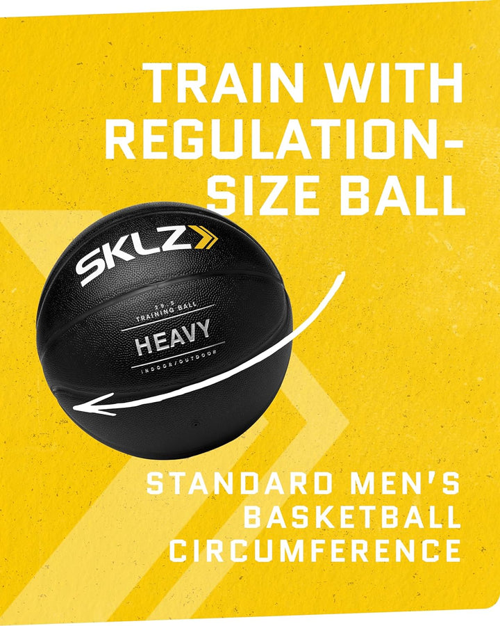 SKLZ Control Training Basketball zur Verbesserung von Kritzeln und Ballkontrolle Schwarz Heavy Weigh