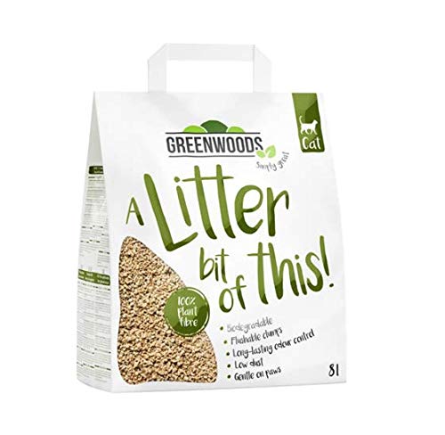Greenwoods Katzenstreu, natürlich, 3 x 8 l
