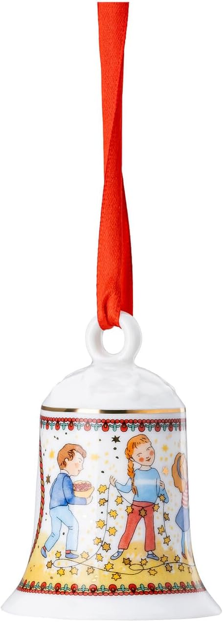 DKG utils 3 x Porzellanglocke 2024 Weihnachtsglocke 