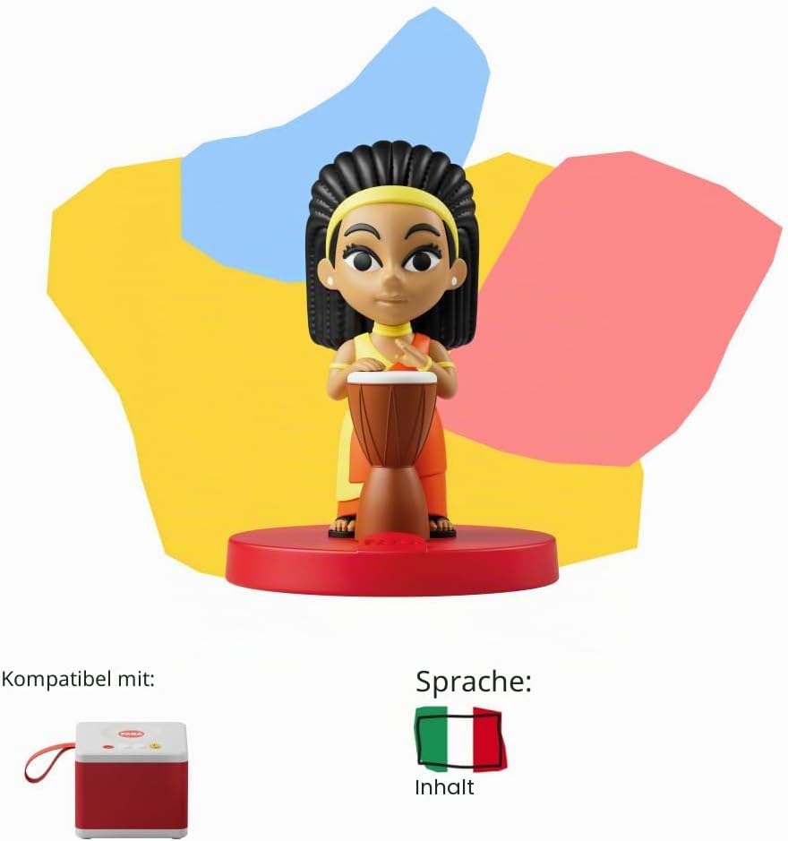 FABA Klangfigur – Afrika in Musik – Musik, Lieder und Klänge – Spielzeug, Lerninhalt, italienische V
