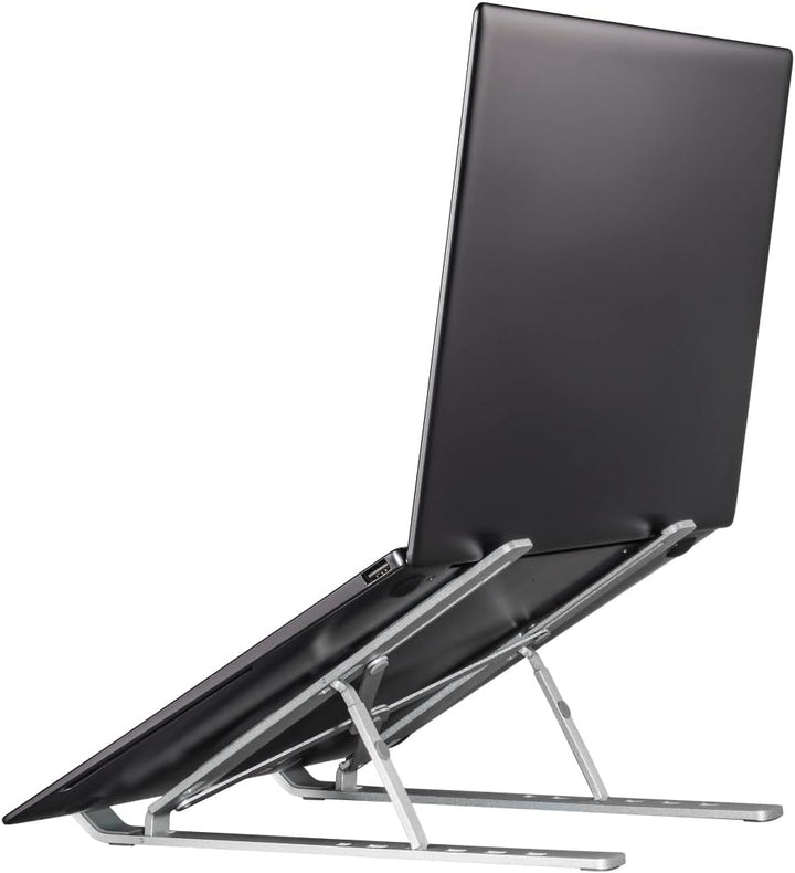 Hama Laptopständer 15.6" Aluminium, Ergonomisch, Faltbar mit Neigungswinkel, Stabil und rutschfest,