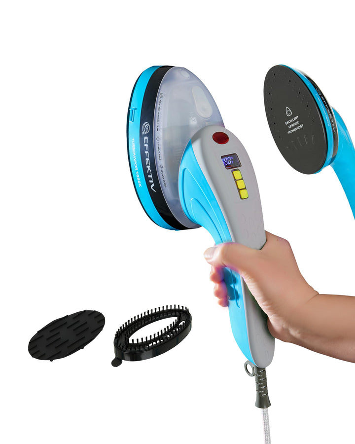 Vertikales Dampfbügeleisen EFFEKTIV TurboVapor 1050X, leistungsstarker Dauerdampf - 400 mg/min, 3-in