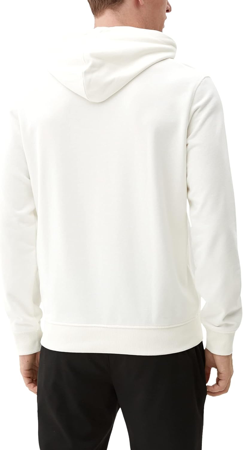 s.Oliver Herren Sweatshirt Langarm S Weiss, S Weiss
