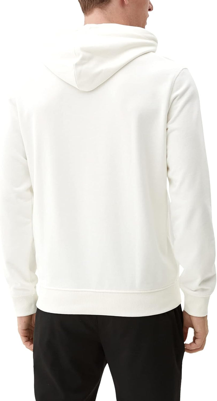 s.Oliver Herren Sweatshirt Langarm S Weiss, S Weiss