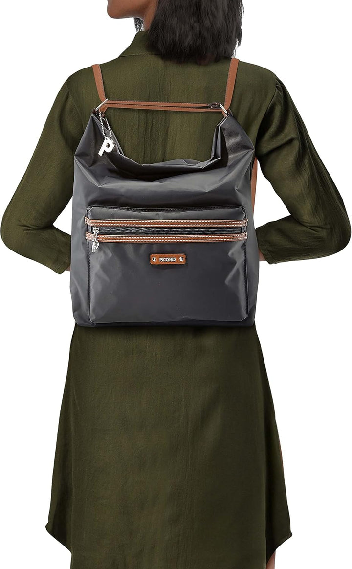 Picard Damen Beuteltasche Und Rucksack SONJA aus Nylon Gross | mit Reissverschluss | Beuteltasche un