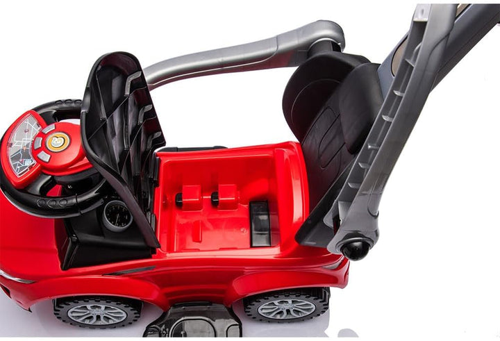 Billy Rutschauto mit Schiebestange Mora, Rot, Rot